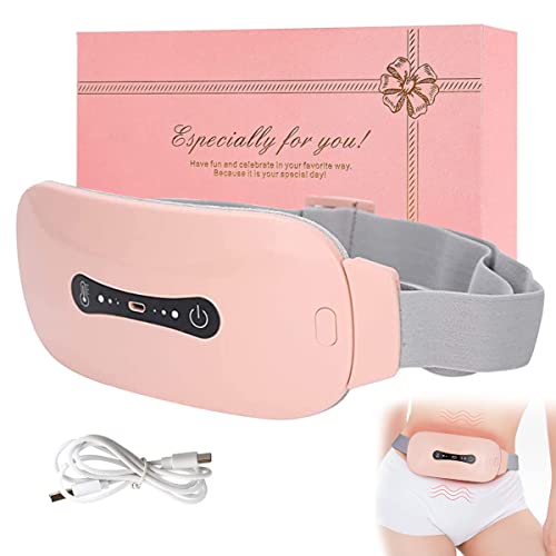 HANNEA Electric Cordless Heating Pad for Period Pain, Cramp Relief, Back Pain in Period, Belly Warmer Heating Pad with 3 Heat Levels & 3 Vibration Modes, Caring Gift Heating Pad Belt for Women HANNEA Electric Cordless Heating Pad for Period Pain, Cramp Relief, Back Pain in Period, Belly Warmer Heating Pad with 3 Heat Levels & 3 Vibration Modes, Caring Gift Heating Pad Belt for Women